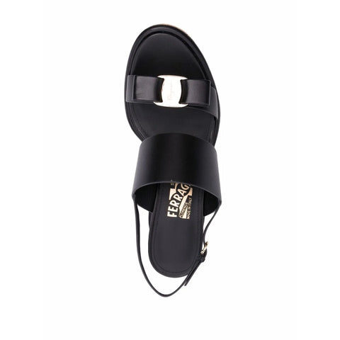 Ferragamo 55Mm Vara Bow Wedge Sandals