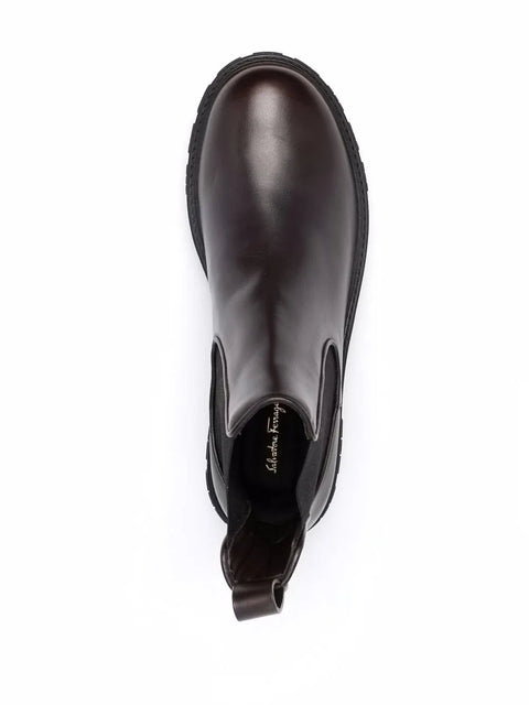 Ferragamo Gancini-Outsole Ankle Boots