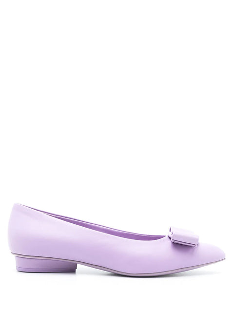 Ferragamo Bow Detail Ballerina Shoes
