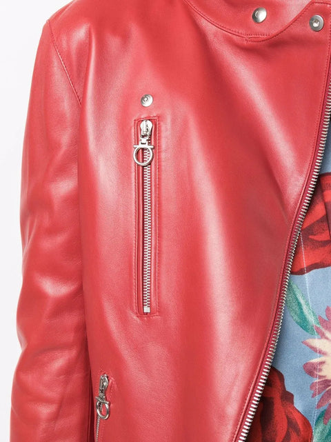 Ferragamo High-Neck Leather Jacket