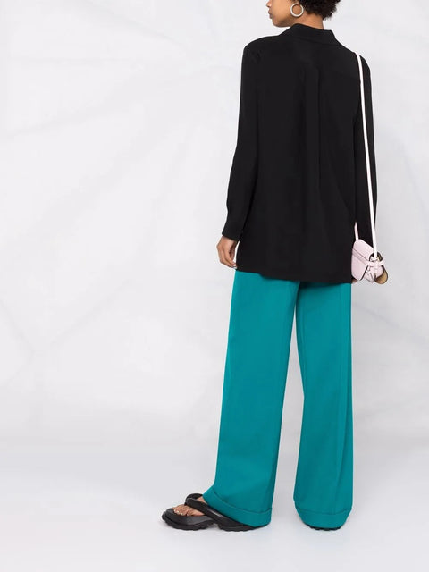 Ferragamo Multi-Panel Long-Sleeve Shirt