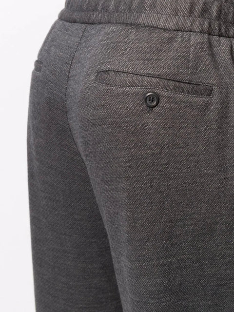 Ferragamo Elasticated-Waistband Straight-Leg Trousers