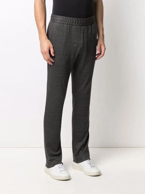 Ferragamo Elasticated-Waistband Straight-Leg Trousers