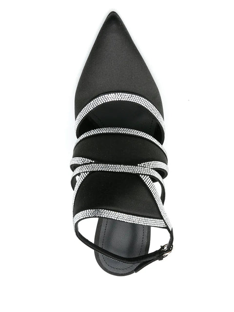 Ferragamo Delianne Crystal-Embellished Slingback 105Mm Pumps