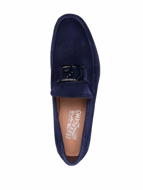Ferragamo Logo-Plaque Loafers
