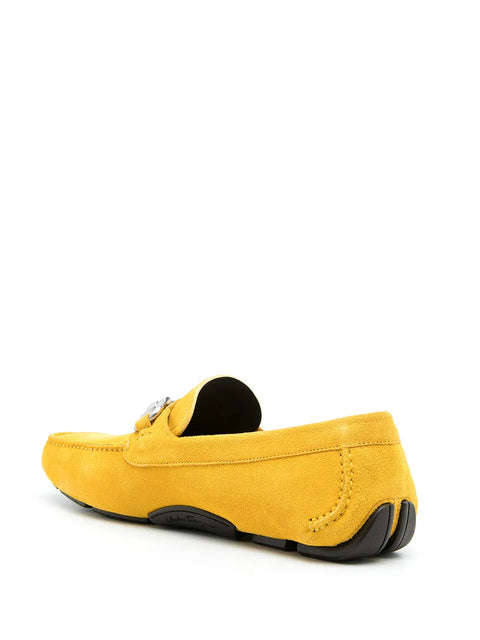 Ferragamo Gancini Driving Loafers in Yellow
