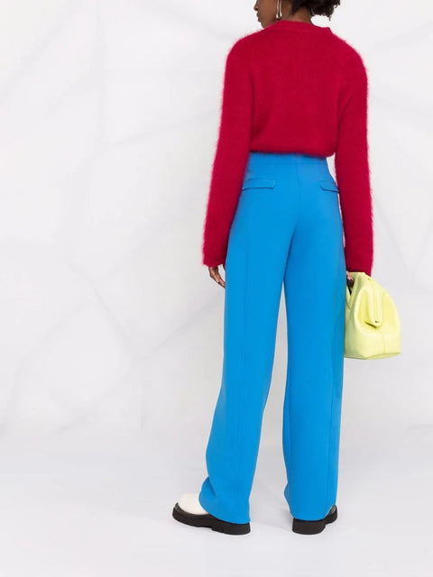 Ferragamo High-Waisted Straight-Leg Trousers