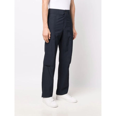 Ferragamo Multi-Pocket Seersucker Trousers
