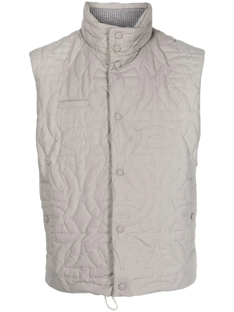 Ferragamo Quilted Funnel Neck Gilet