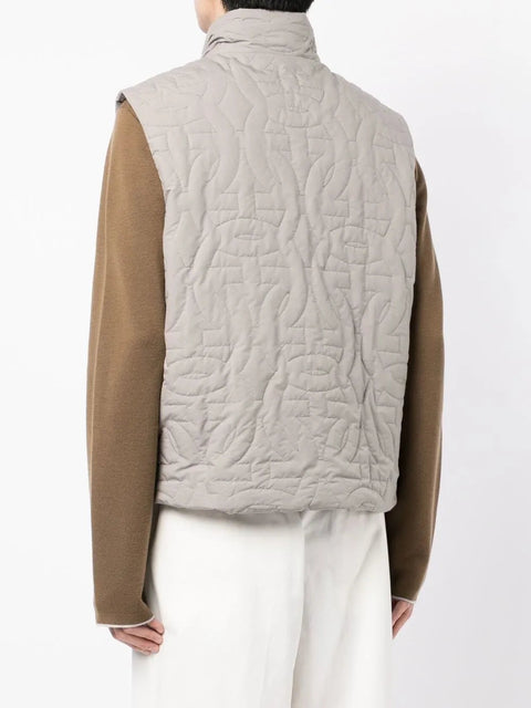 Ferragamo Quilted Funnel Neck Gilet