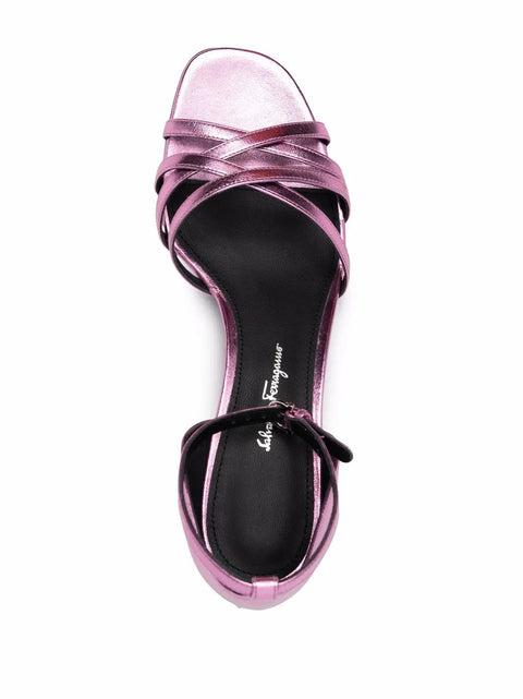 Ferragamo Mirrored 60Mm Heel Sandals