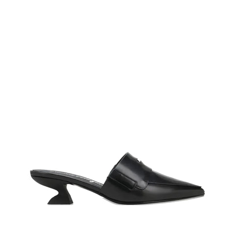Ferragamo Pointed-Toe Sculpted-Heel Mules