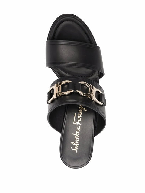 Ferragamo Horsebit-Detail Open Toe Sandals