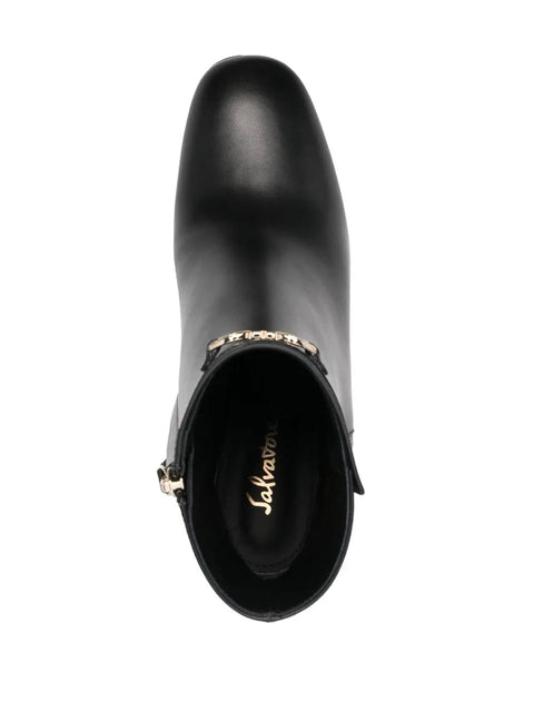 Ferragamo 70Mm Wedge-Heel Ankle Boots