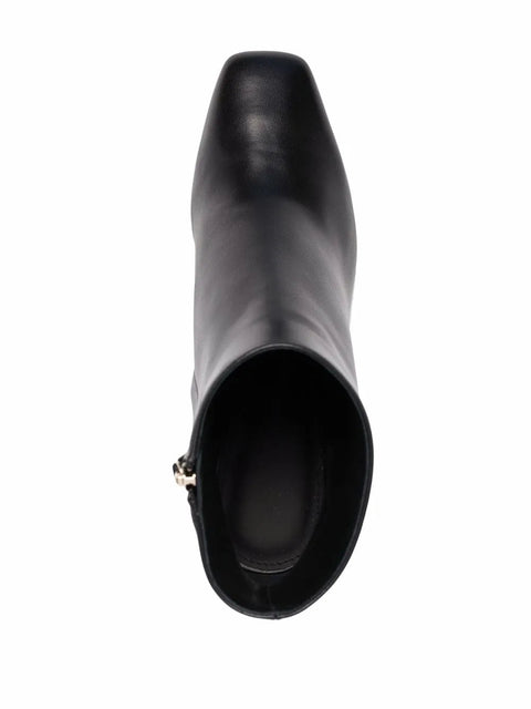 Ferragamo F-Heel Sculpted Ankle Boots