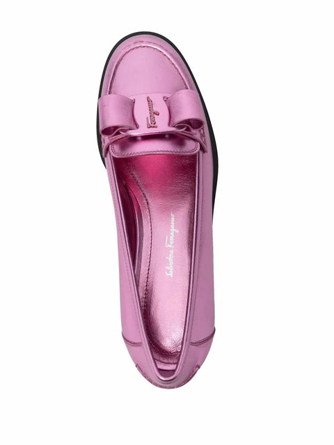 Ferragamo Vivaldo High Shine Ballerina Shoes