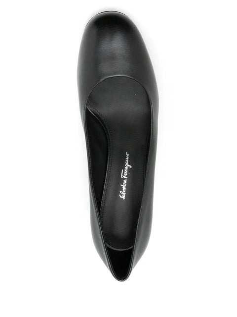 Ferragamo Farrah Slip-On Leather Pumps