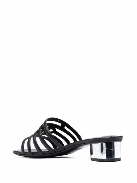Ferragamo 30Mm Finn Sandals in BLACK
