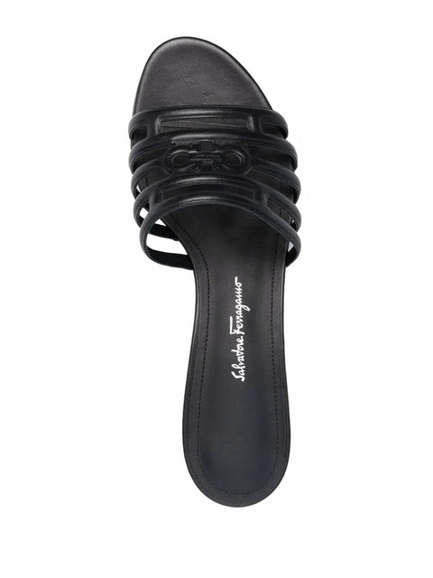 Ferragamo 30Mm Finn Sandals in BLACK