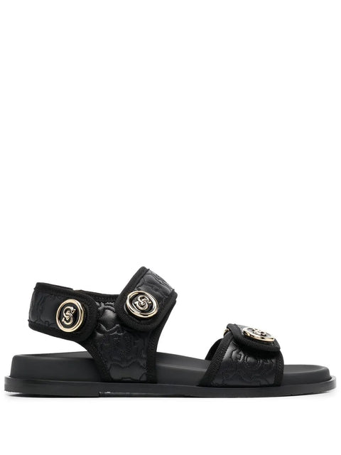 Ferragamo Logo-Plaque Detail Sandals