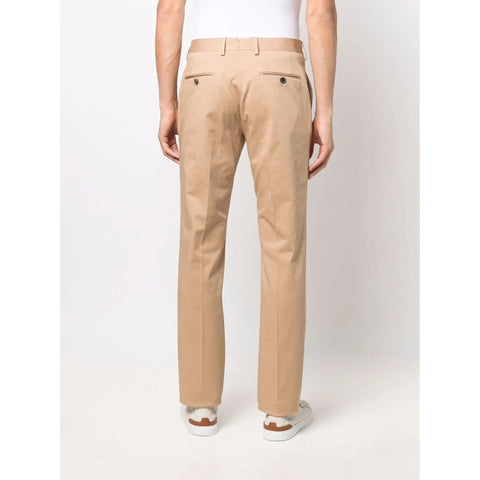 Ferragamo Cotton Gabardine Straight-Leg Trousers