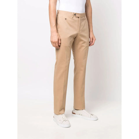 Ferragamo Cotton Gabardine Straight-Leg Trousers