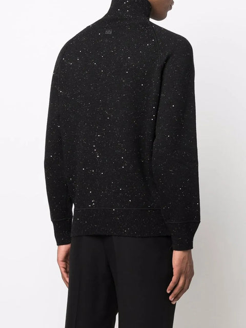 Ferragamo Speckle-Knit Roll Neck Jumper