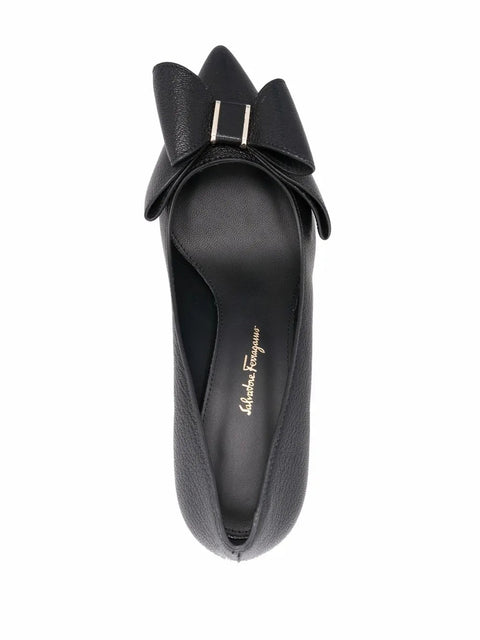 Ferragamo 70Mm Zoey Bow-Detail Pumps