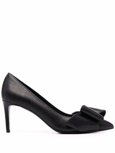Ferragamo 70Mm Zoey Bow-Detail Pumps