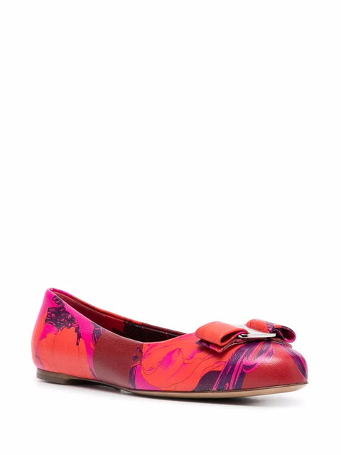 Ferragamo Varina Icon Ballerina Shoes