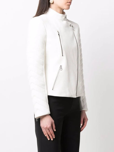 Ferragamo Biker Leather Jacket