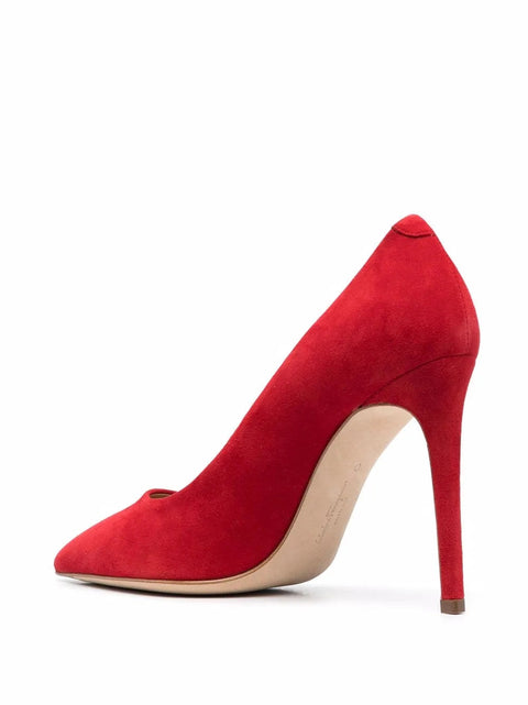 Ferragamo Pointed 110Mm Suede Pumps