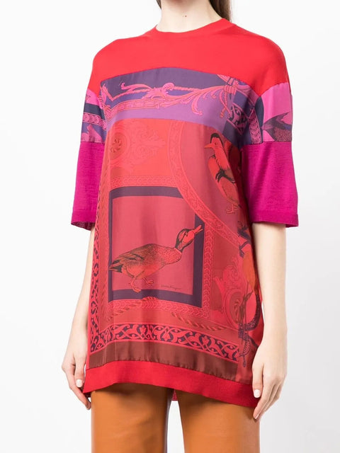 Ferragamo Short Sleeves Round-Neck