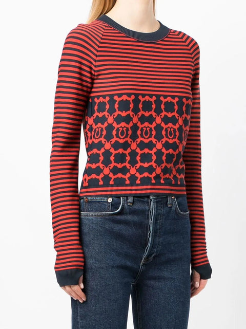 Ferragamo Long Sleeves Round-Neck