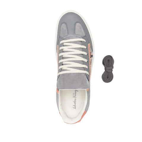 Ferragamo Suede Low-Top Sneakers
