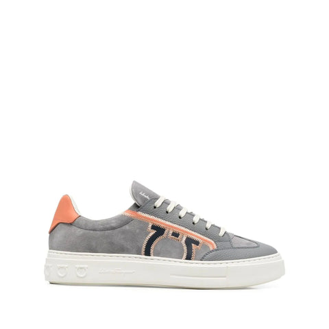 Ferragamo Suede Low-Top Sneakers