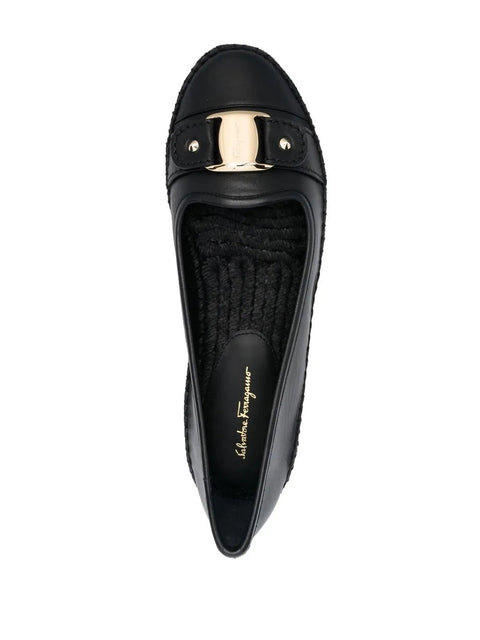 Ferragamo Vara Buckle-Detail Espadrilles