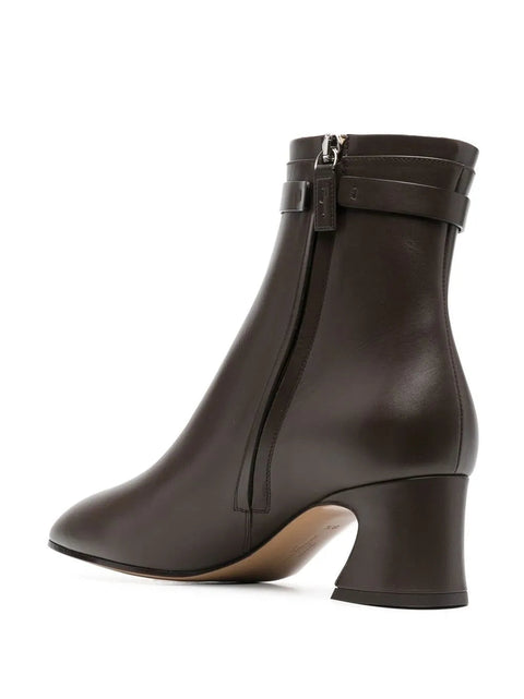 Ferragamo Rego 55 Logo-Plaque Ankle Boots