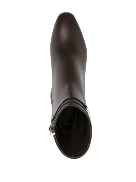 Ferragamo Rego 55 Logo-Plaque Ankle Boots