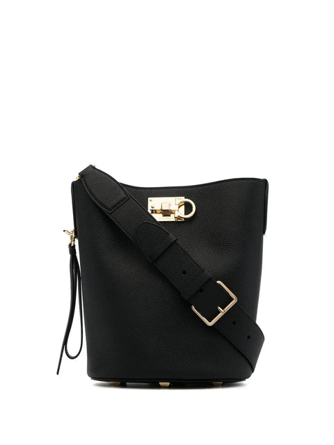 Ferragamo Gancini-Buckle Shoulder Bag