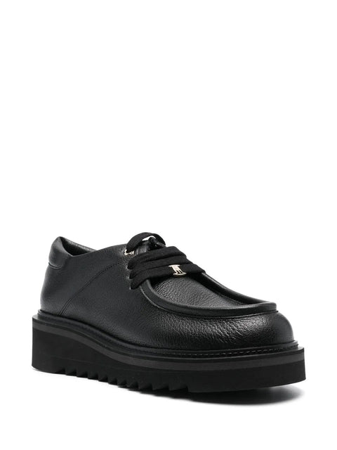 Ferragamo 50Mm Chunky Lace-Up Oxford Shoes