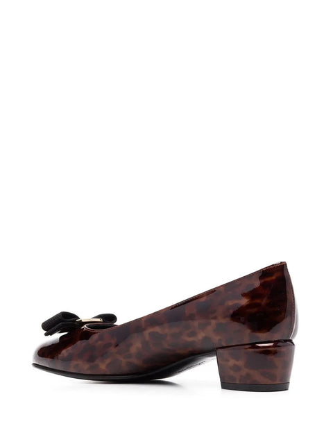 Ferragamo 45Mm Vara Patent Leather Pumps