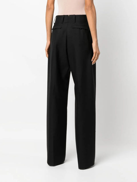 Ferragamo High-Waisted Wide-Leg Trousers