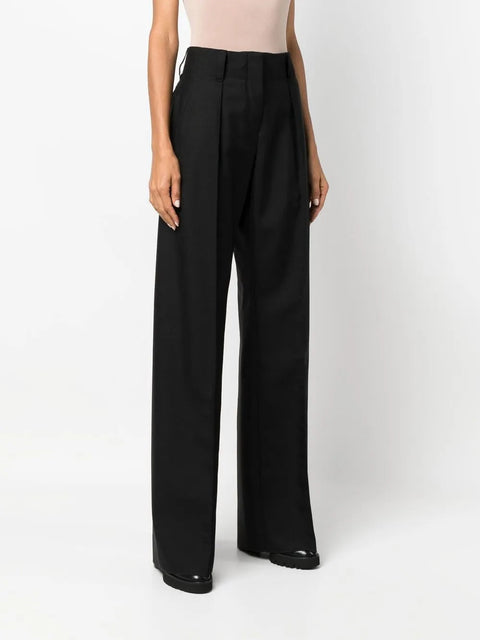 Ferragamo High-Waisted Wide-Leg Trousers