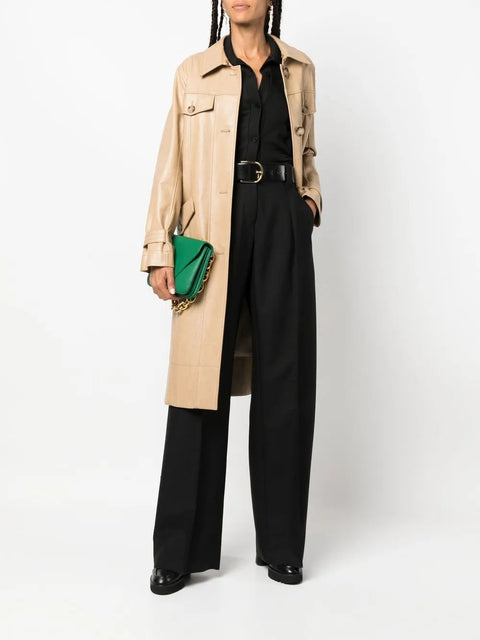 Ferragamo High-Waisted Wide-Leg Trousers