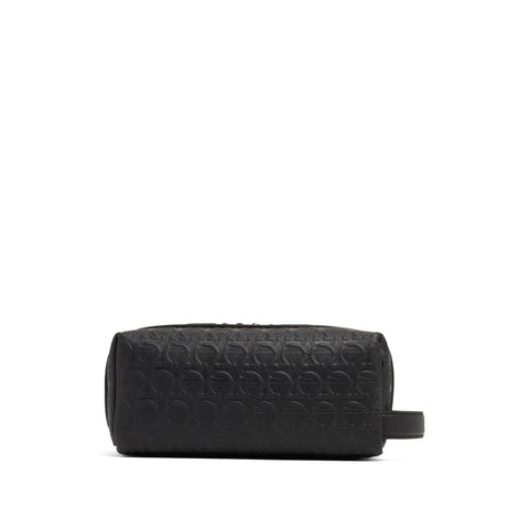 Ferragamo Embossed-Logo Travel Pouch