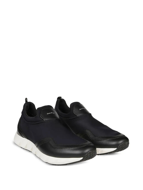 Ferragamo Slip-On Leather Sneakers