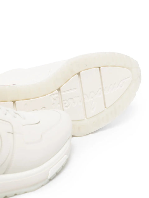 Ferragamo Brooklyn Low-Top Sneakers in White
