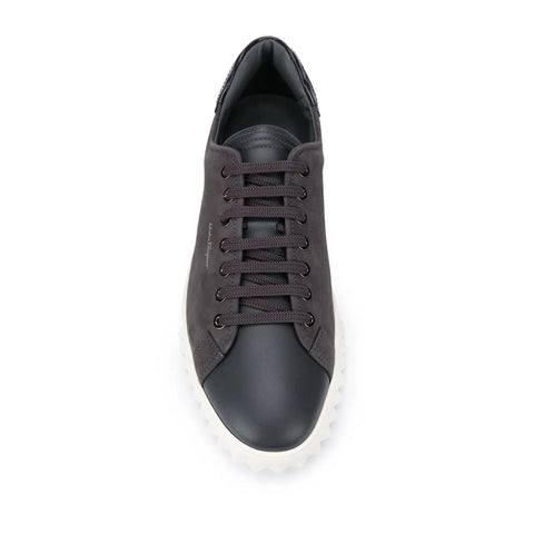 Ferragamo Contrast Panel Low-Top Sneakers