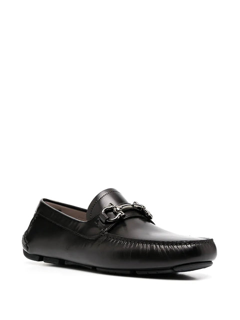 Ferragamo Gancini Buckle Driving Loafers